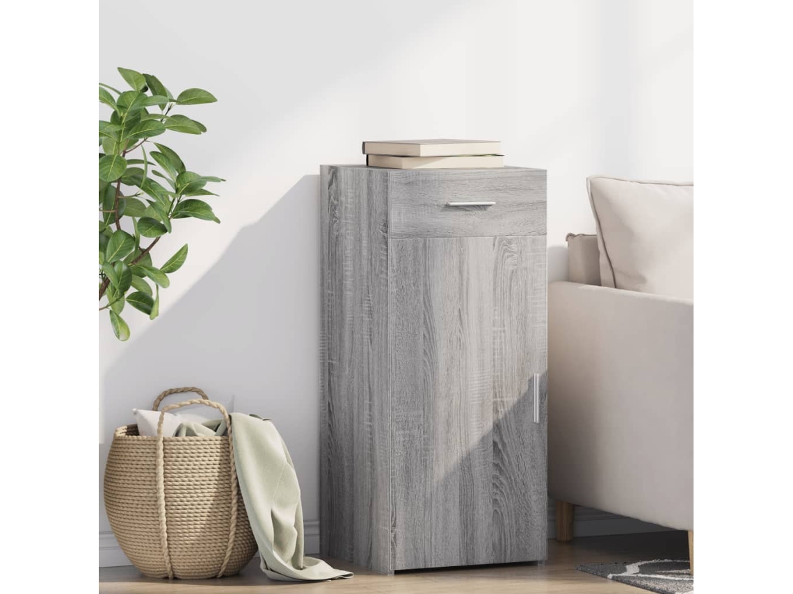 Vidaxl Aparador 40x42,5x93 Cm Derivados De Madeira Cinzento Sonoma
