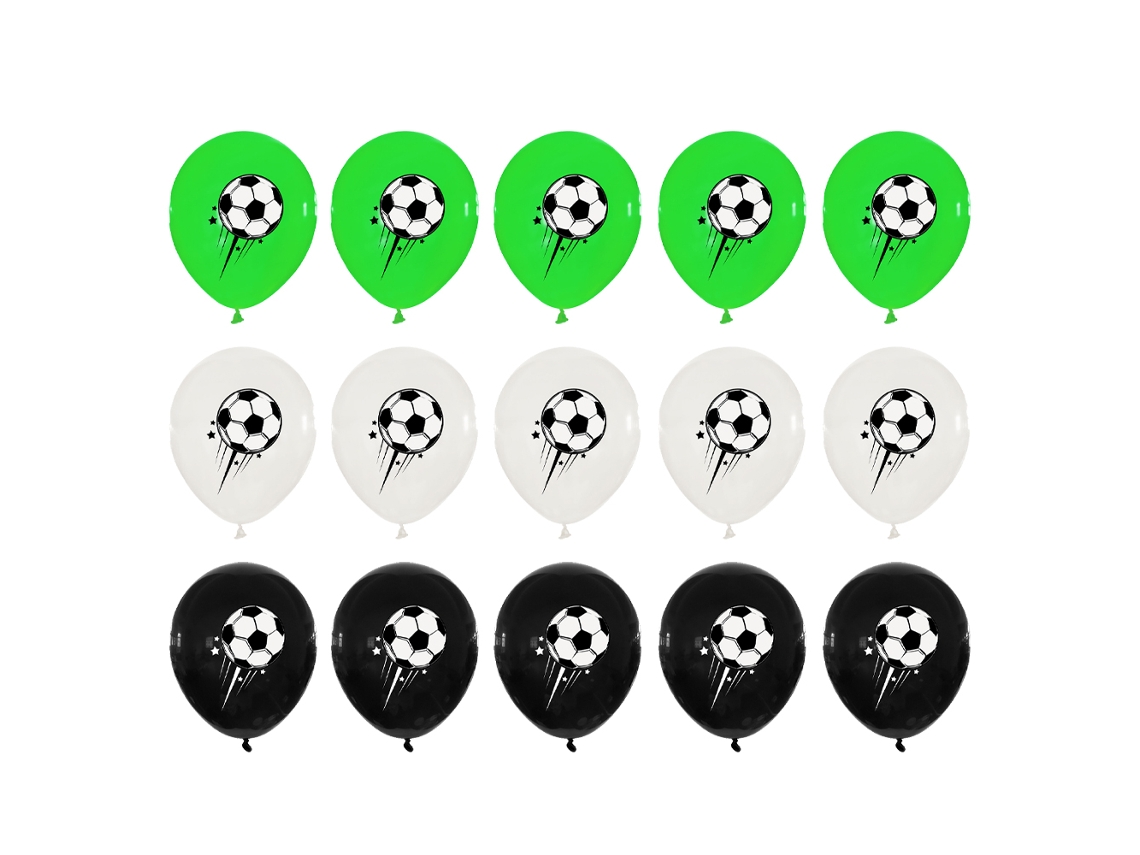 Balões De Futebol, Decorações Vibrantes Com Tema Esportivo, 15 Peças Para Festa Futebol Design Clássico E Fácil Usar