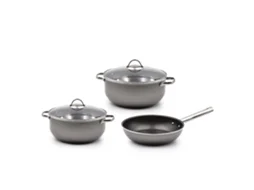 Trem Cozinha Anti-aderente CELAR PRATIK (3 peças  - Cinzento)