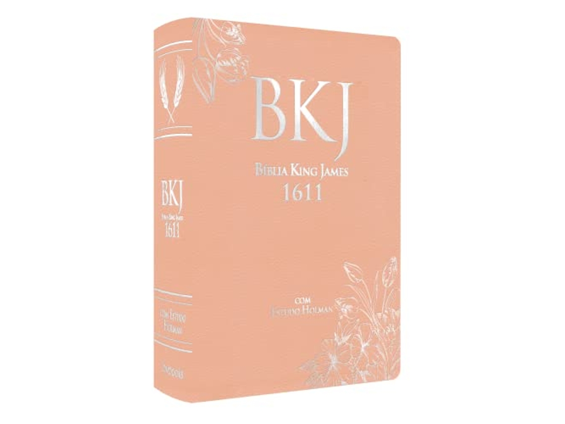 Livro Bíblia King James Fiel 1611 Com Estudo Holman Rosê de Bv Books (Português)