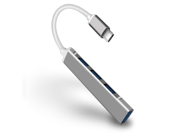 Aetheria hub Usb C 4 Portas Adaptador Multi Porta para Computador Notebook Celulares