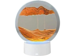 Luminária Noturna 3d Em Formato De Ampulheta Com Modos Mudança Cor E
