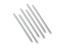 Régua Plástica Transparente Housoutil 6 Peças, Ferramentas de Medição para Desenho, Acessório Estudantil, Régua