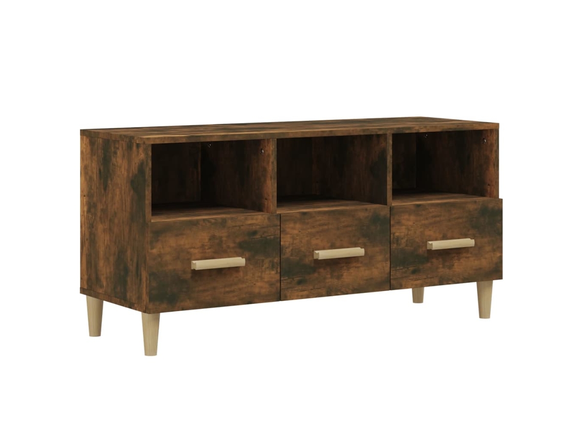 Tv Cabinet, Tv Cabinets Vidaxl Marrom Madeira Processada (n/a)