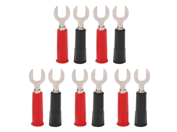 10 Peças Adaptador De Plug U Para Banana 6mm Resistente A Alta Pressão Com Jack 4mm