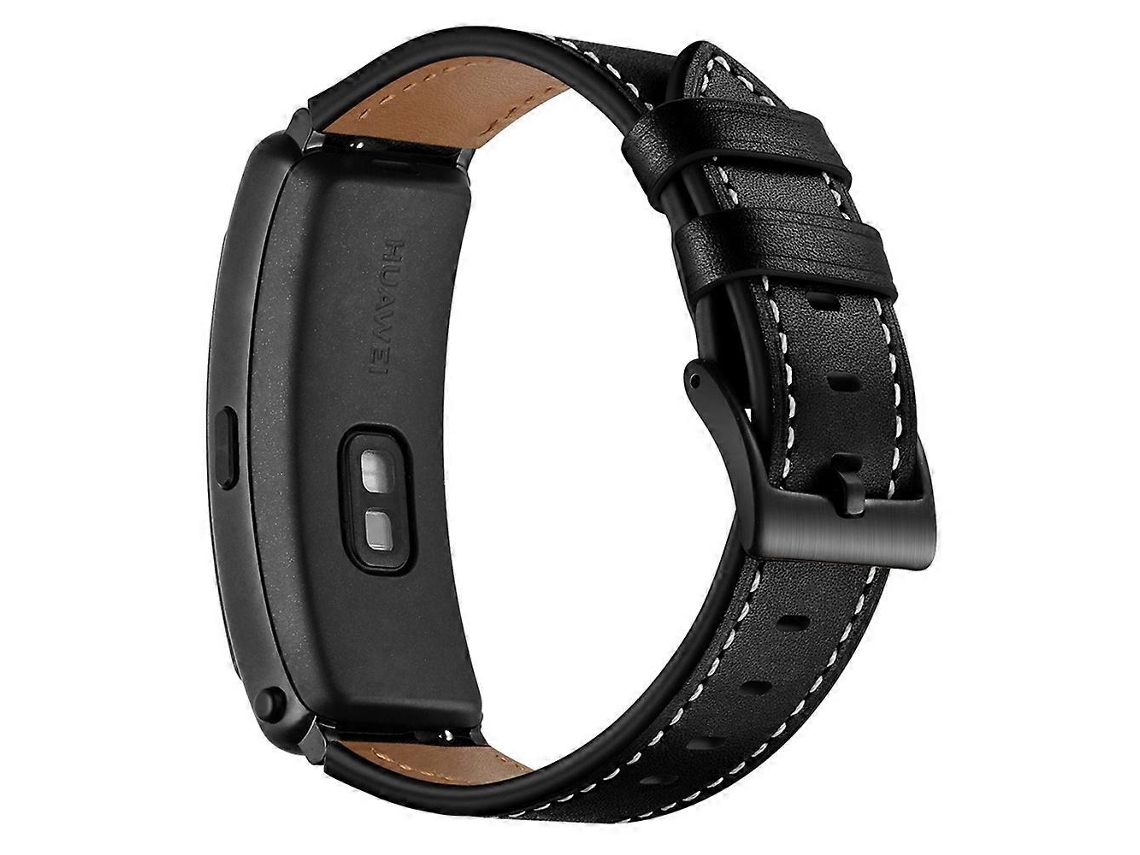 Pulseira De Relógio De Couro Bovino Genuíno De 16 Mm Para Huawei Talkband B6/b3. Loja Olysi