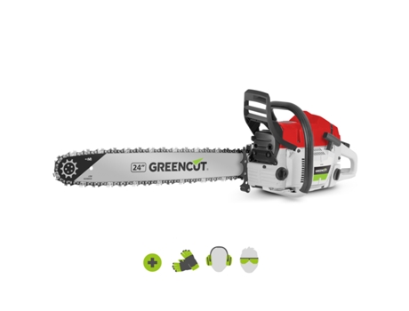 Motosserra a Gasolina Motor Térmico a 2 Tempos 75Cc 4,8Cv Lâmina de 24 Comprimento de Corte 61Cm Peso 8,75Kg GREENCUT Gs750X