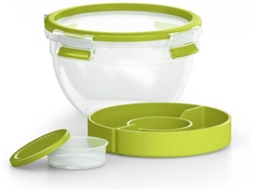 Caixa p/ Salada MASTERSEAL TO GO K3100112 (3 Divisórias + Recipiente p/ Molhos - 1L)