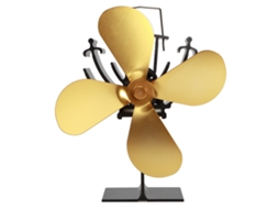 Ventilador Para Lareira Laxiscreed De 4 Pás, Alimentado Termicamente, Com Certificações Ce E Rohs