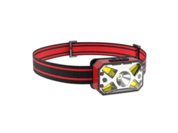Farol De Indução De Bateria De Lítio Led Ao Ar Livre Luz Forte Tocha Montada Na Cabeça Tipo-c Recarregável Farol De Pesca Selvagem (vermelho