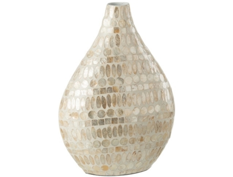 Jarron Alpha Perla Beis 28,5X17X42Cm J-LINE