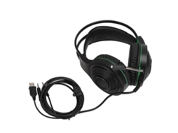 Fone De Ouvido (cancelamento De Ruído Com Iluminação) V5000 Fone De Ouvido Usb Com Fio Para Jogos, Música, Pc E Esports