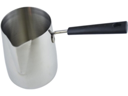Jarra De Leite Em Aço Inoxidável De 350ml, Chaleira Para Latte E Cappuccino Com Cabo Longo, Utensíli Gokoco