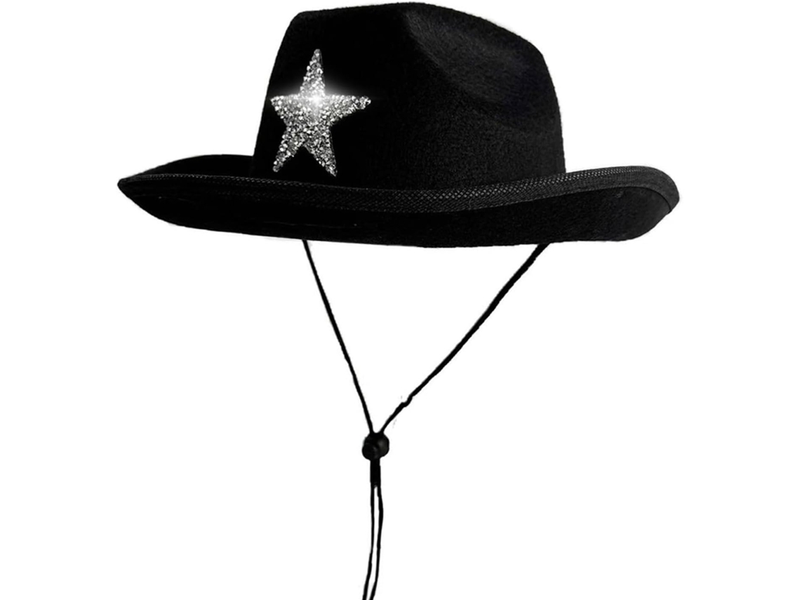 Chapéus Fedora Infantis com Tema do Velho Oeste e Strass, Macios e Confortáveis, Perfeitos para Festas Infantis. SFUSHOS