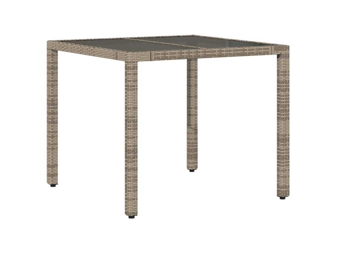 Garden Table, Garden Tables Vidaxl Cinzeto Rattan / Vime (90 X 90 X 75 Cm)