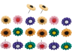 100 Tachinhas Decorativas Em Formato De Girassol Para Mapas E Avisos