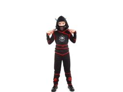 Fato de Menino PARTILANDIA Ninja Morte Preto (Tam.: 5-6 anos)