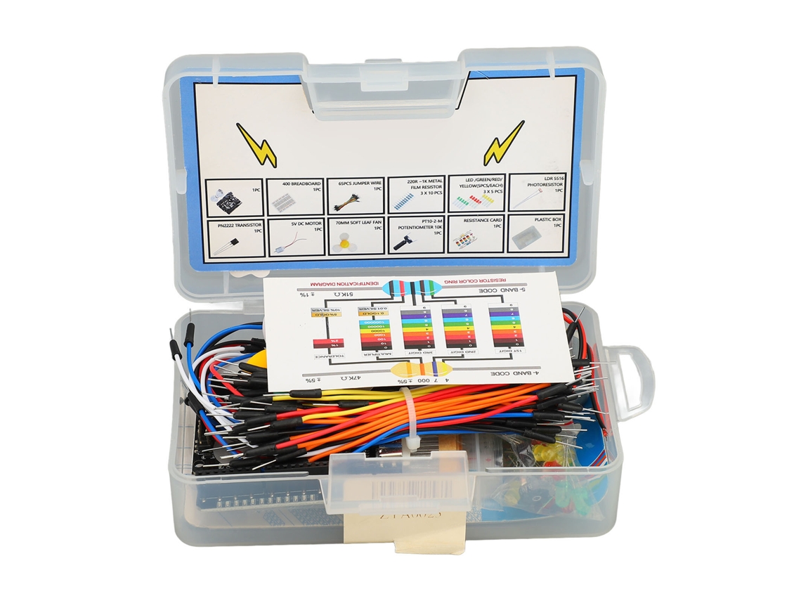 Kit De Placa De Desenvolvimento Laxiscreed Com Componentes Eletrónicos E Fios Para Aprendizagem
