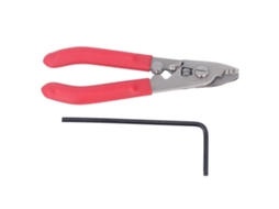 Fiber Optic Stripper Stainless Steel 3 Port Wire Stripping Pliers Tool