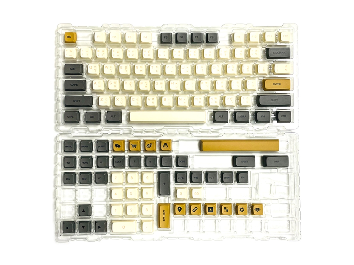 Teclado Mecânico Com Keycaps Pbt Xda De 125 Teclas Tailandês