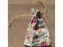 Conjunto De 10 Sacolas De Linho Estampadas Com Cordão, Ideais Para Presentear Joias, Enfeites E Guardar Objetos. Aquaforge