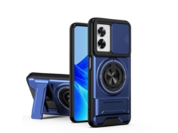 Capa Multifuncional Magnética À Prova De Choque Com Janela Deslizante Para Lente, Compatível Com Oppo A58 4g.
