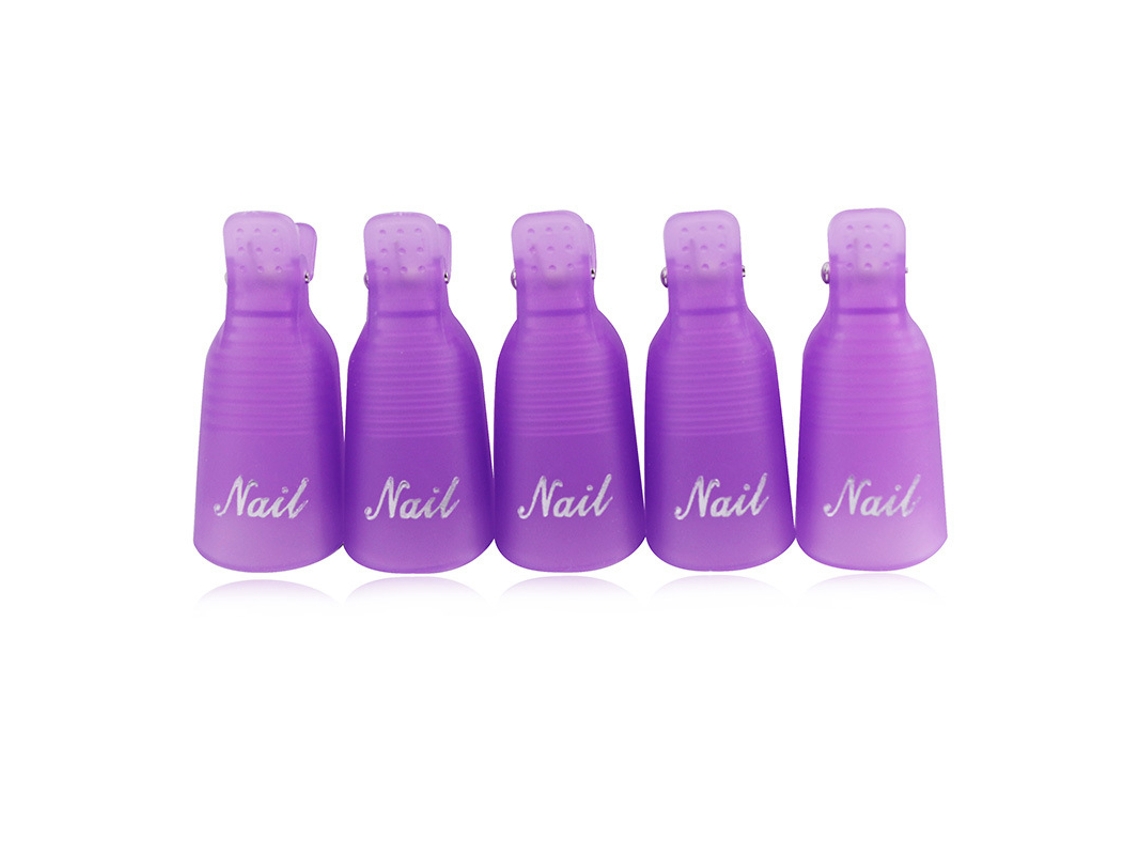 Eoocoo Clips Para Remoção De Unhas (conjunto De 10, Roxo)
