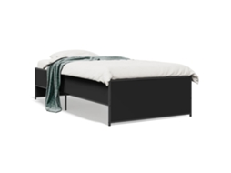 Bed Frame, Bed Frames Vidaxl Preto Madeira Processada (75 X 190 Cm)