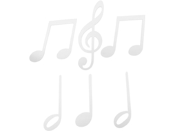De 6 Adesivos De Parede Em Acrílico Com Notas Musicais Para Decoração De Sala De Estar E Quarto. Gokoco