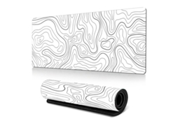 Mousepad Gamer Contour Branco Grande Para Teclado E Mouse Olysi Shop