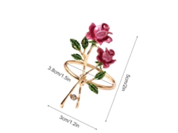 Laxiscreed Pack De 8 Anéis De Guardanapo Com Rosas E Pérolas Para Decorar O Dia Dos Namorados