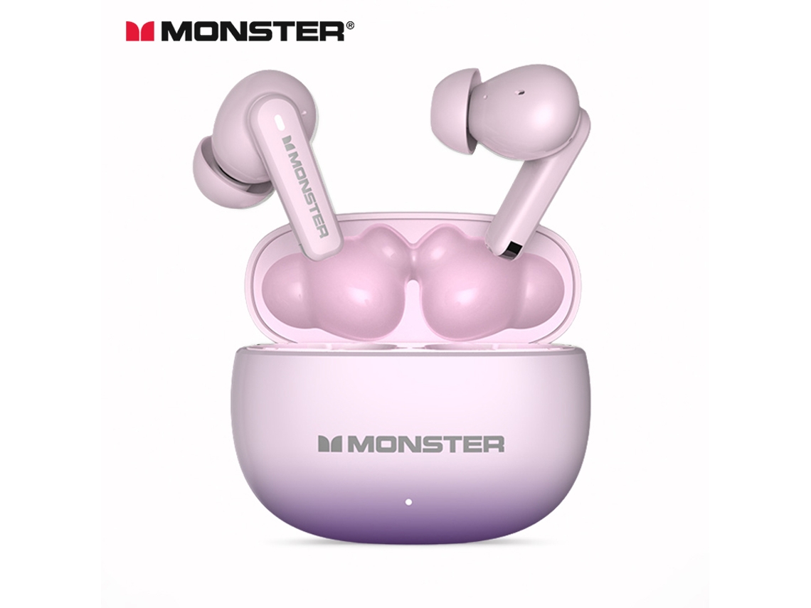Fones De Ouvido Bluetooth 5.4 (rosa), Com Cancelamento De Ruído, Graves Potentes, Sem Fio E Estojo De Carregamento Incluso.