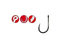 Pacote de 10 Ganchos GAMAKATSU Power Carp Ring Eye Barbless