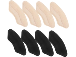 Conjunto De 4 Pares Protetores Calcanhar Antiderrapantes Para Sapatos Femininos, Com Almofadas De Esponja E Pu Para