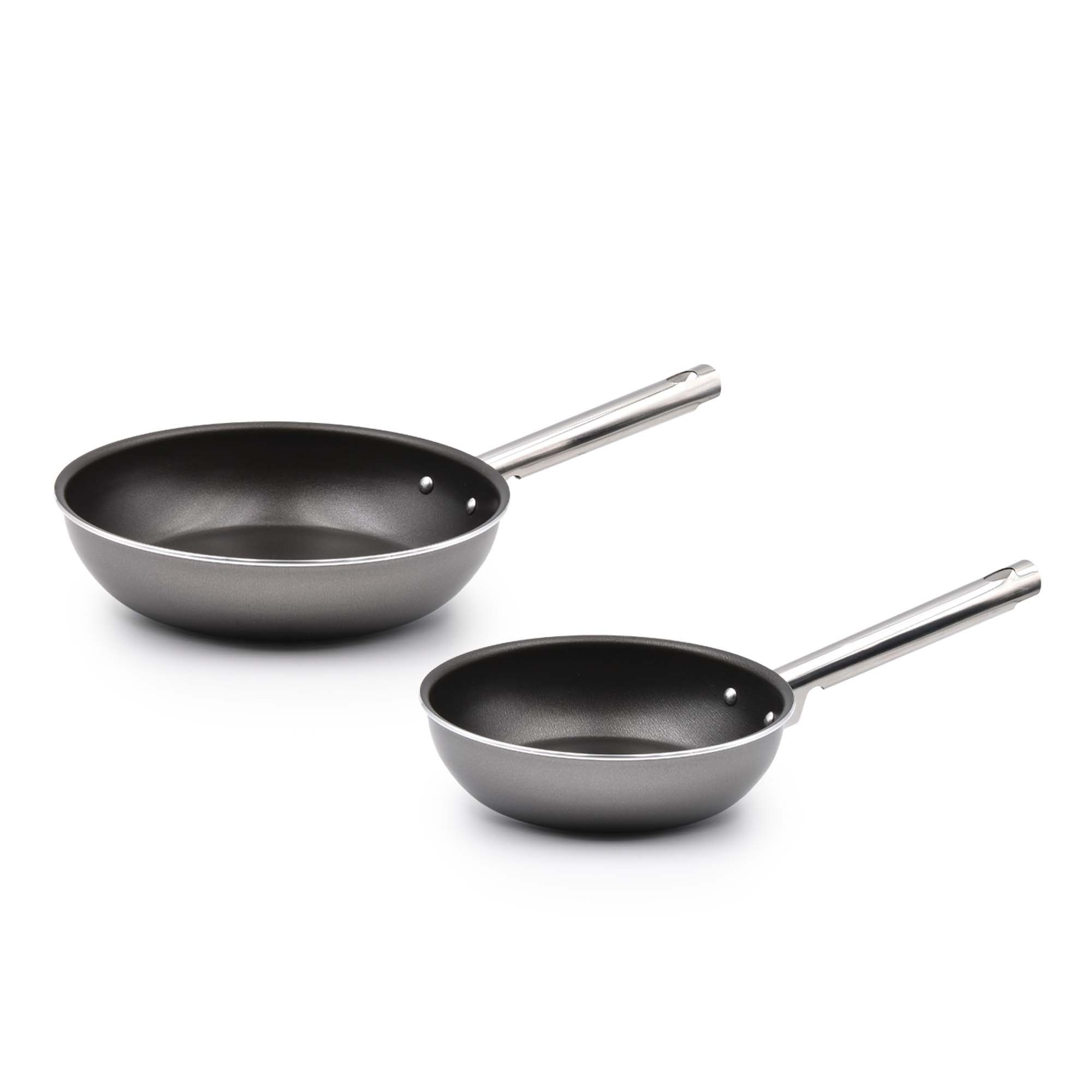 Frigideiras Antiaderentes CELAR PRATIK (2 Peças - 20cm + 24cm - Cinzento)