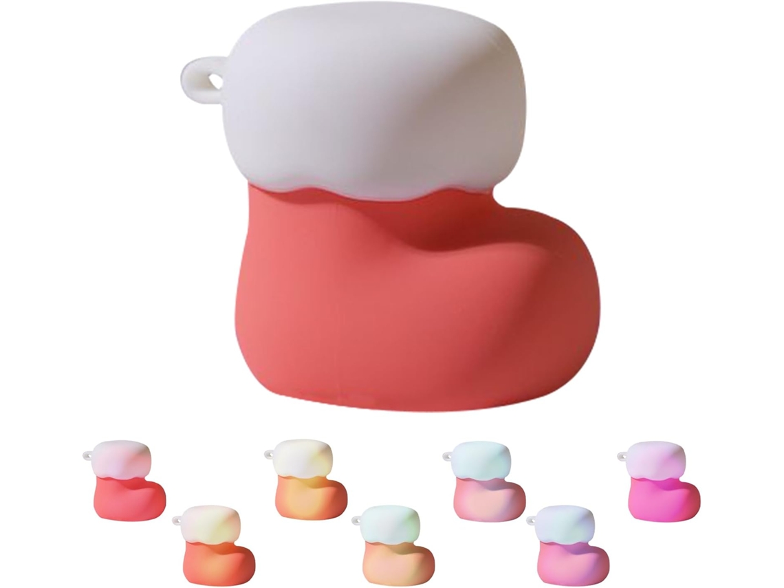 Luminária Noturna De Natal Em Silicone, Recarregável