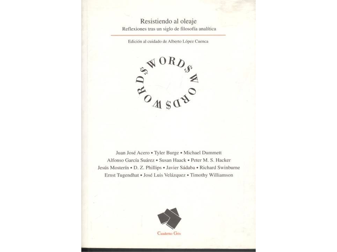 Livro Resistiendo El Oleaje de Alberto Lopez Cuenca (Espanhol)