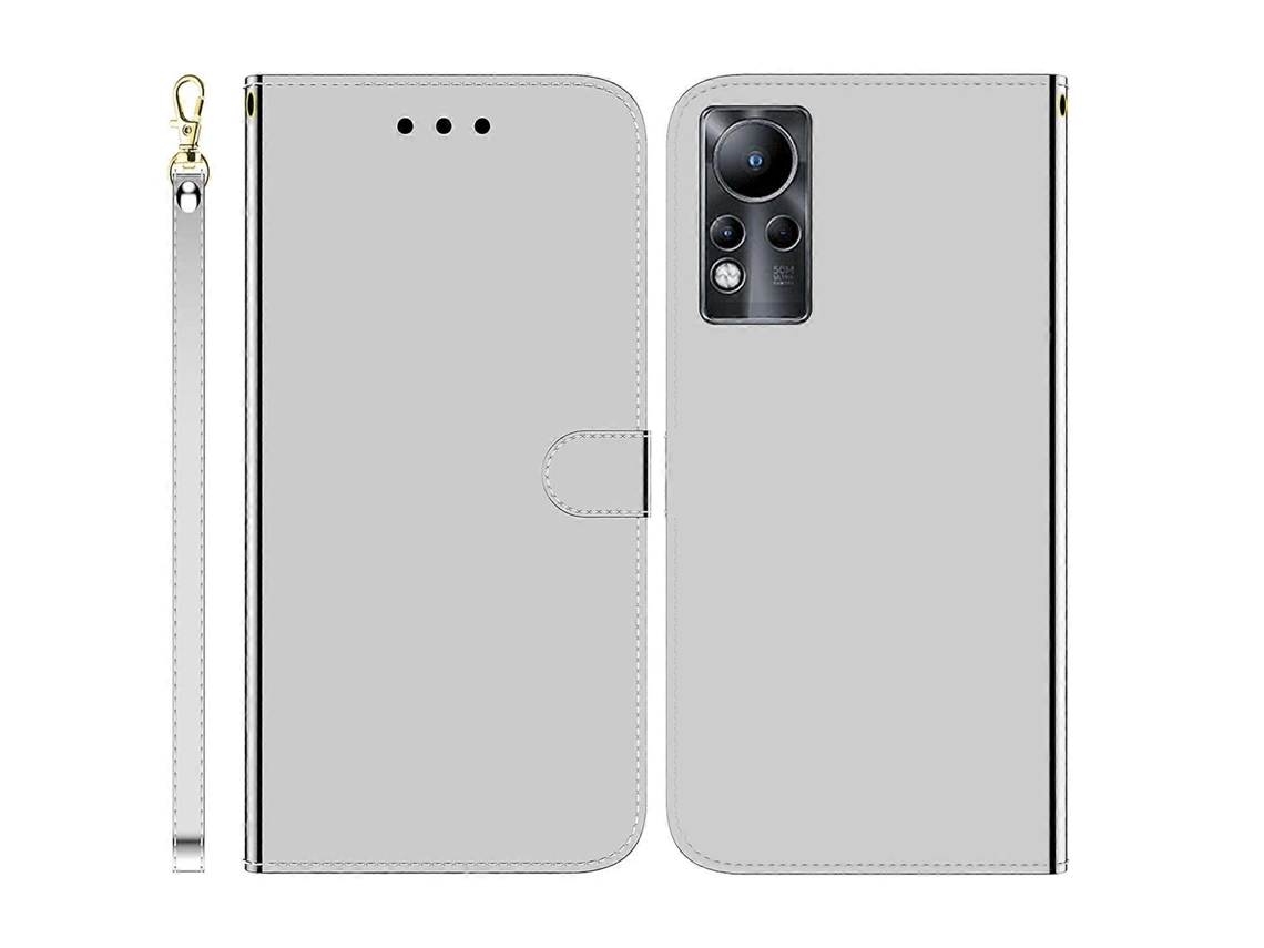 Capa De Celular Infinix Note 11 Com Superfície Espelhada E Abertura Horizontal Em Couro.