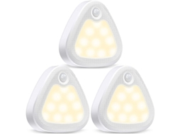 2026 luz com Sensor de Movimento Interior, Luminária de Armário Led 60lm Sem Fio com Bateria