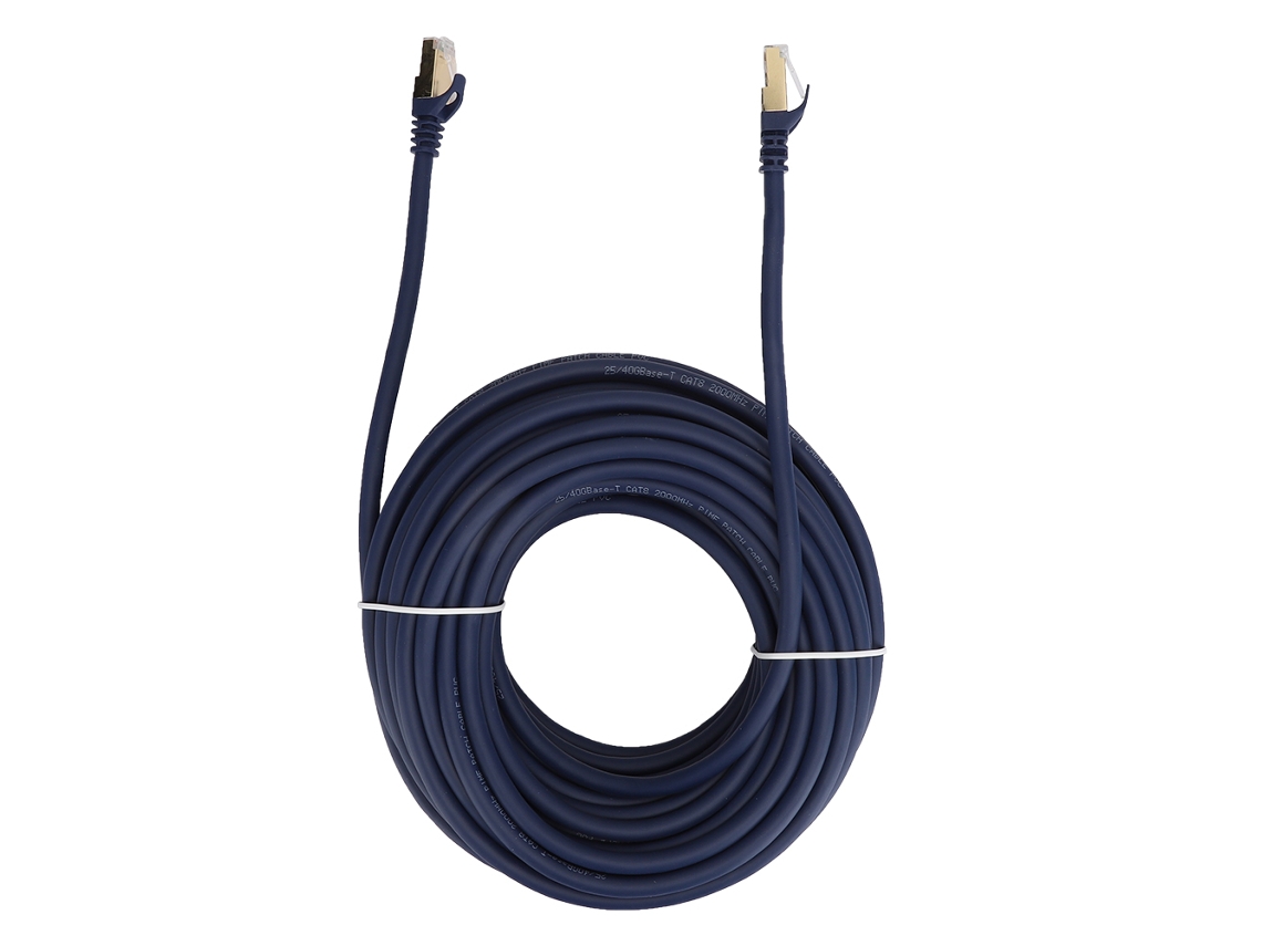 Aetheria cabo de Rede Cat8 Ethernet Ofc 26awg 40gbps 2000mhz Rj45 Macho 15 Metros