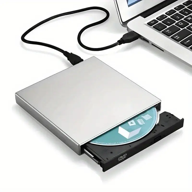 Unidade Óptica Externa De Dvd Usb 3.0, Leitor E Gravador De Cd/dvd Para Laptop Slowmoose
