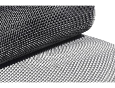Malha de Jardim  Plástico Quadrada 10 mm Cinza (1 x 25 m)