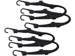 Conjunto De 4 Cintas De Nylon Ajustáveis Para Bicicleta Com Ganchos, Tensionador Reforçado E Fecho.