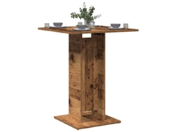 Vidaxl Mesa De Bistrô 60x60x75 Cm Derivados De Madeira Madeira Velha
