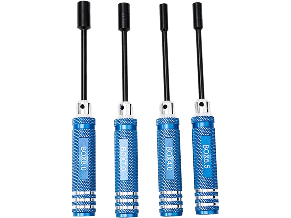 Jogo De 4 Chaves Soquete Sextavadas Mm, 5,5 7 Mm E 8 Com Cabo 90 Para