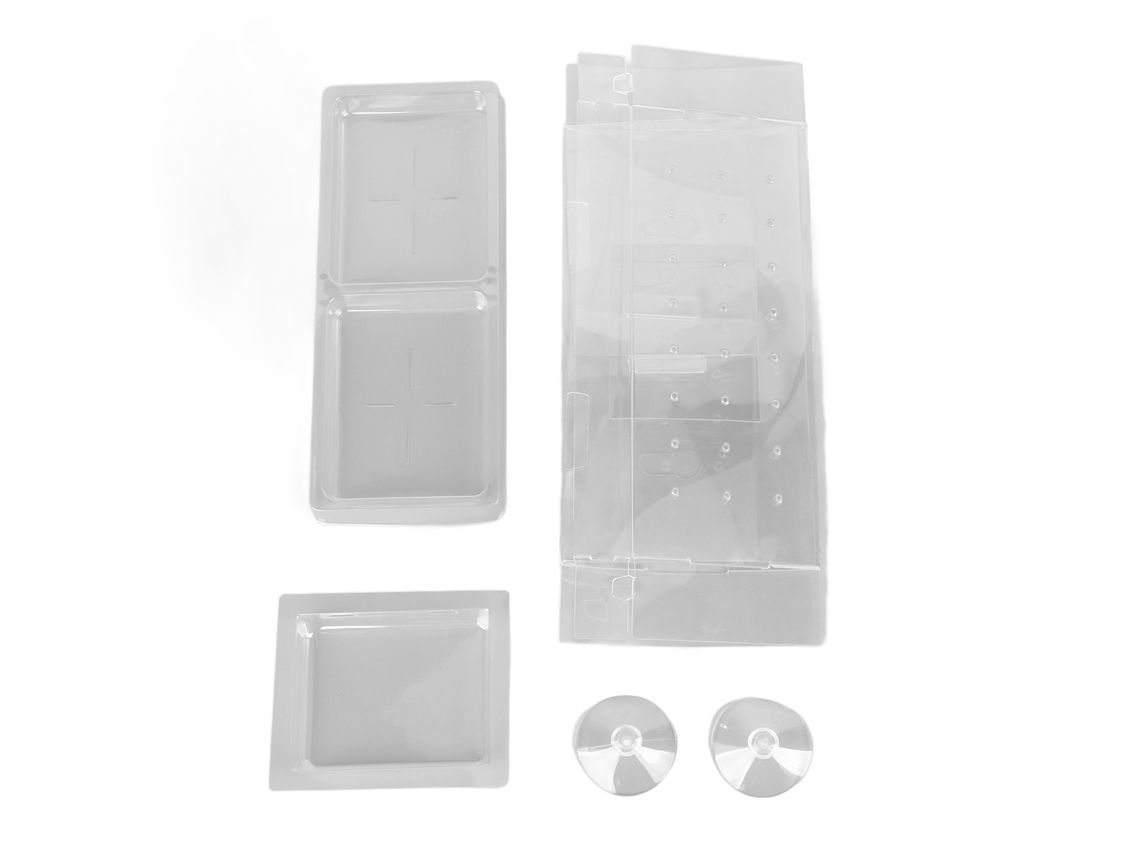 Mali alimentador de Pássaros para Janela Transparente com 2 Ventosas Fortes e Buracos de Drenagem