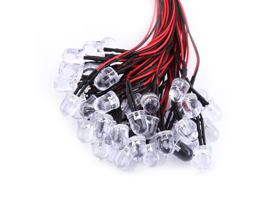 Laxiscreed Leds Pré-montados Dc 9-12v Em Várias Cores E Tamanhos Para Projetos Eletrônicos