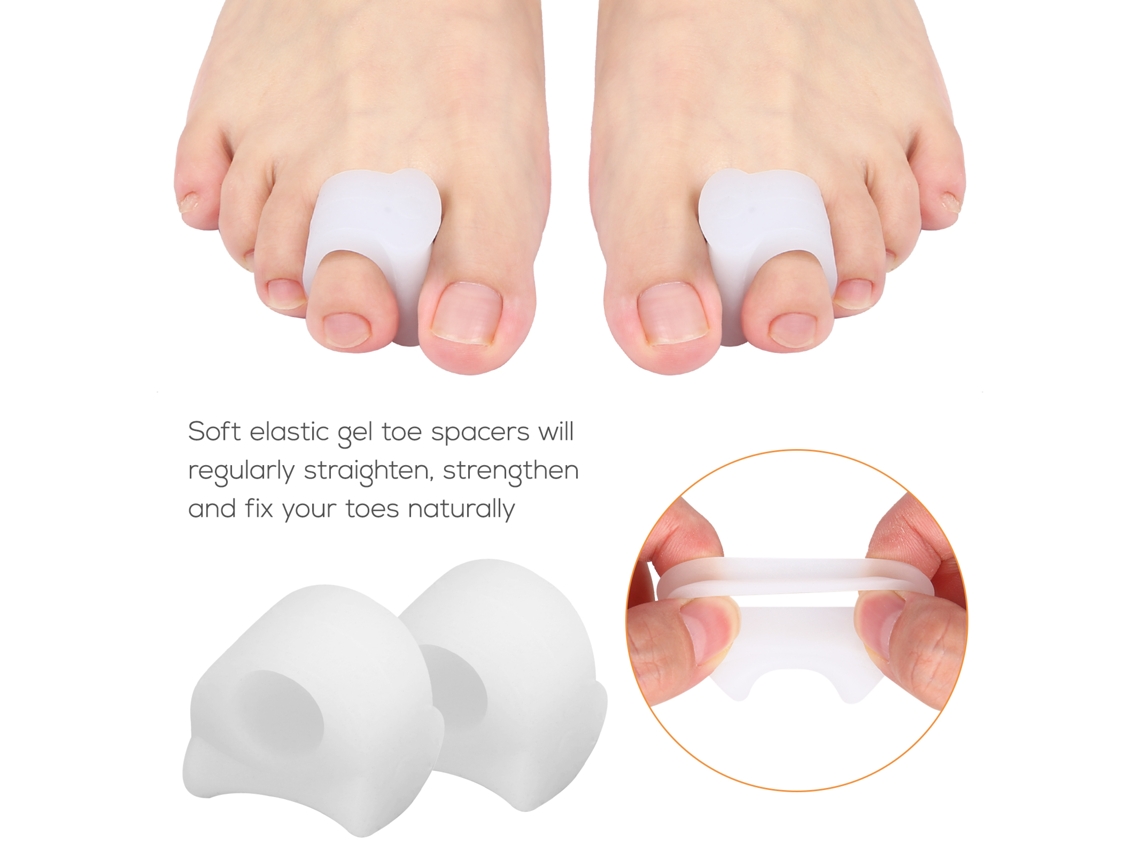 Kit 7 Peças Corretor De Joelho De Pé Toe Separators Spacers Straighteners Protector Soft Para Homens E Mulheres
