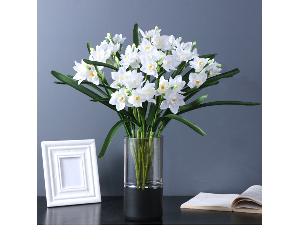 Buquê De Narciso Artificial (feito De Tecido De Seda E Plástico, Tamanho 60cm) Eoocoo