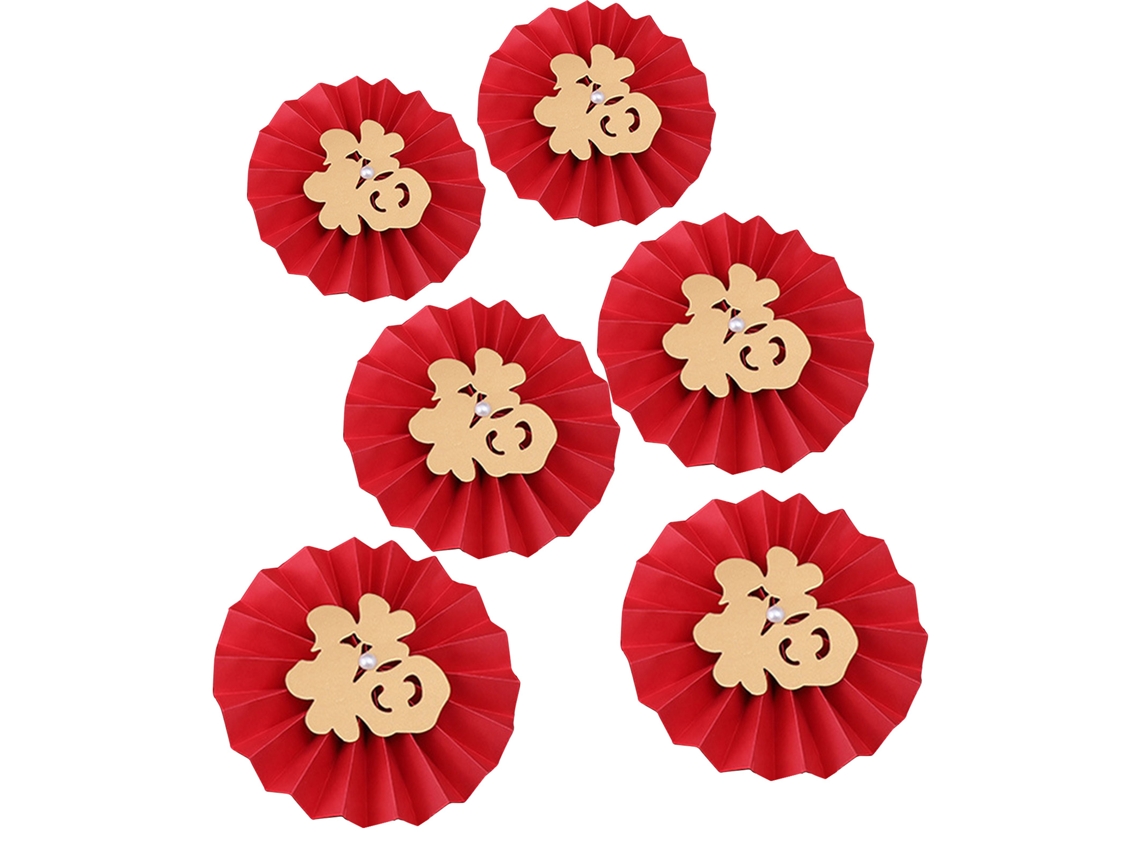 Conjunto de 6 pesos redondos com caligrafia da sorte, diâmetro de 20 cm e 25 cm LAXISCREED
